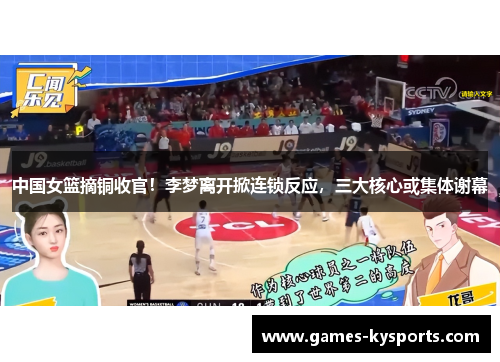 中国女篮摘铜收官！李梦离开掀连锁反应，三大核心或集体谢幕